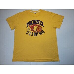 Homage Phoenix Suns Its A Dry Heat Retro Design‎ YellowOrange Mens XXL Flames